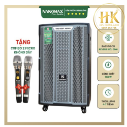 Loa Kéo Nanomax X-2000 Bass 40cm 1100w Karaoke Bluetooth