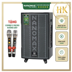 Loa Kéo Nanomax S-820 Bass 30cm 400w Karaoke Bluetooth