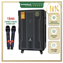 Loa Kéo Nanomax K-1200 Bass 40cm 450w Karaoke Bluetooth