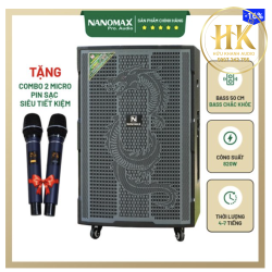 Loa Kéo Nanomax GT-2024 Bass 50cm 820w Karaoke Bluetooth
